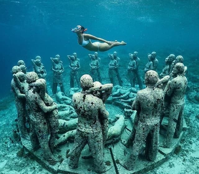Gili Meno Underwater Statues & Snorkeling